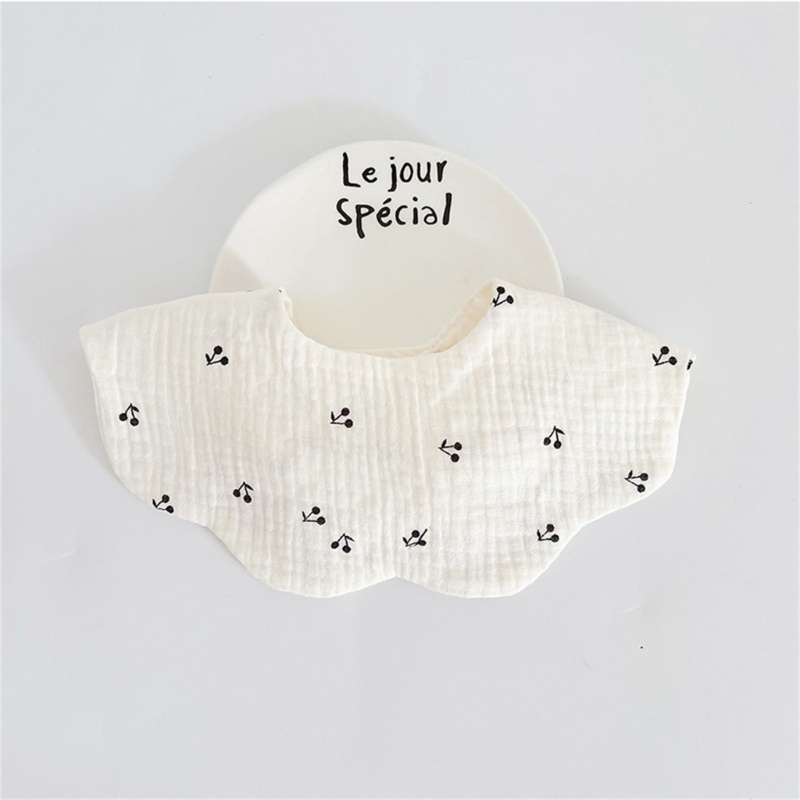 Yếm Ăn Dặm In Họa Tiết Xinh Xắn Tiện Dụng Cho Bé