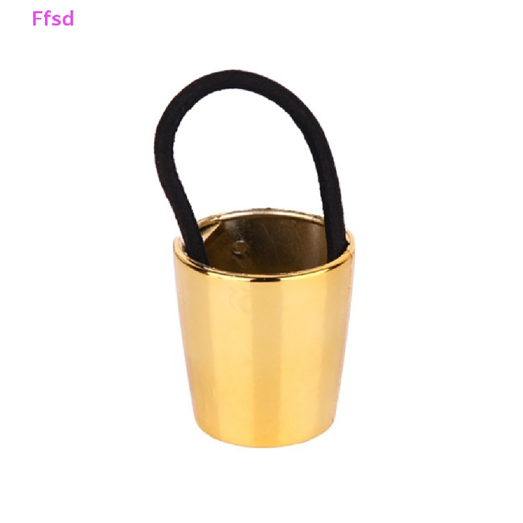 Dây Buộc Tóc Co Giãn Bằng Kim Loại Phong Cách Punk