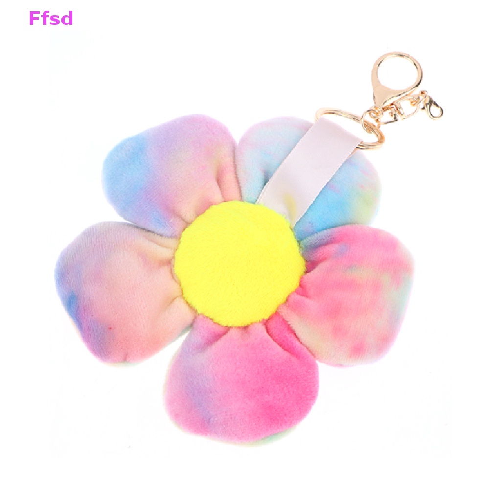 {Ffsd} Móc Khóa Xe Hơi / Túi Xách Hình Hoa Hướng Dương Nhồi Bông Xinh Xắn