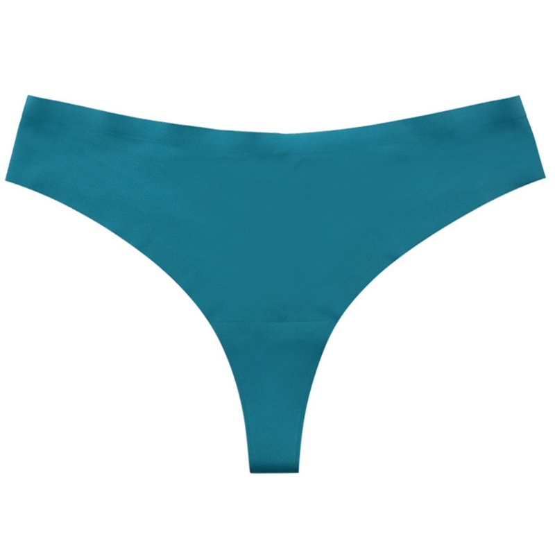 Quần Lót Lụa Lạnh Không Đường May Lưng Thấp Dáng Tròn Kim Loại Dành Cho Nữ