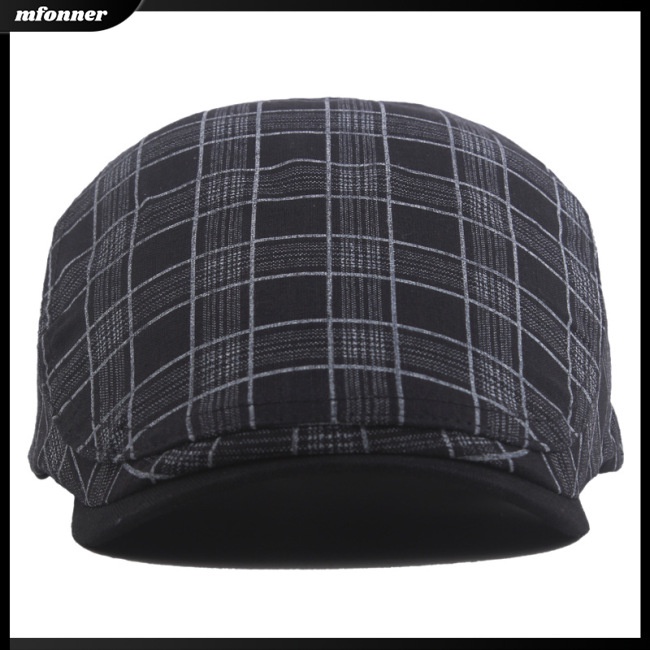 Mũ Beret Họa Tiết Sọc Caro Nhiều Màu Sắc Thoáng Khí Thời Trang Cho Nam