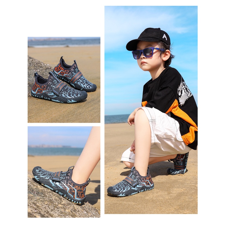 Giày Thể Thao Phối Lưới Thời Trang Đi Biển Cho Bé