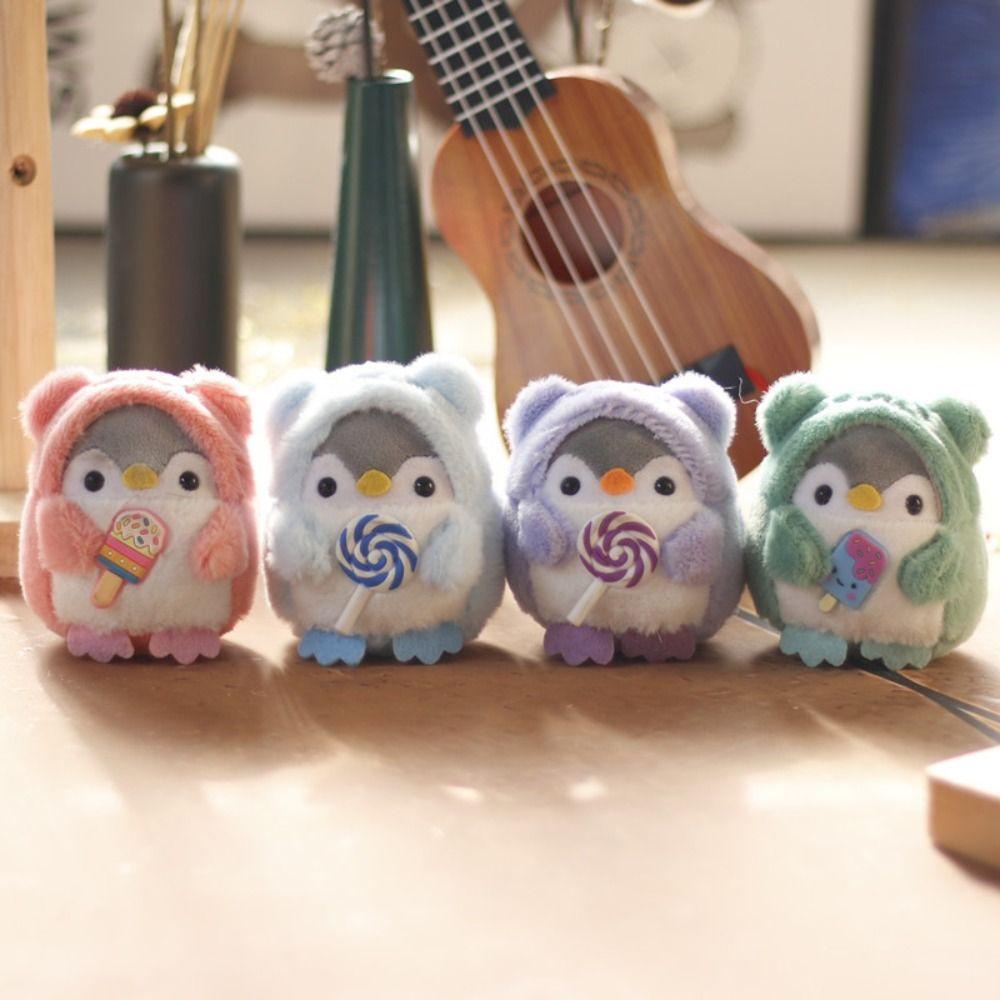 Móc Khóa Hình Cây Kem / Chim Cánh Cụt Bằng PP Cotton Độc Đáo Trang Trí Túi Xách / Xe Hơi Giá Đỡ