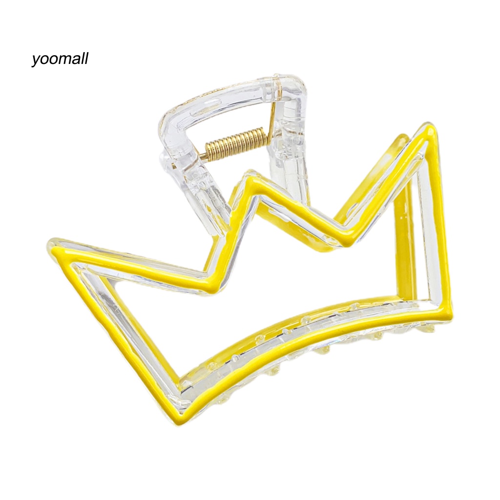 / Yo / Kẹp Tóc Hình Vương Miện Màu Sắc Tươi Sáng Cho Bé Gái Mọc Răng Chéo