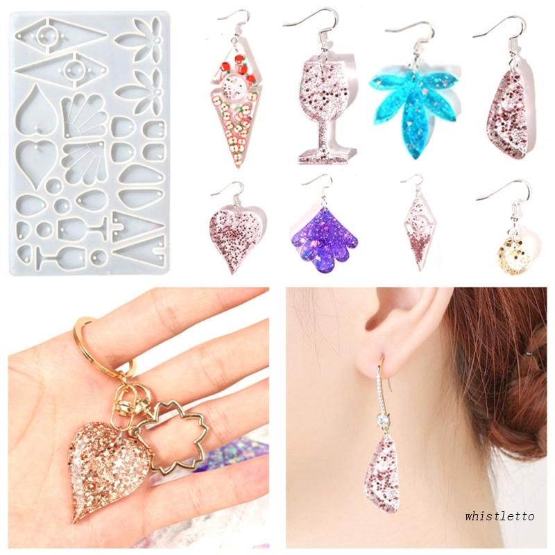 Khuôn Silicone Làm Đồ Trang Sức Bằng Resin Hình Trái Tim / Cốc