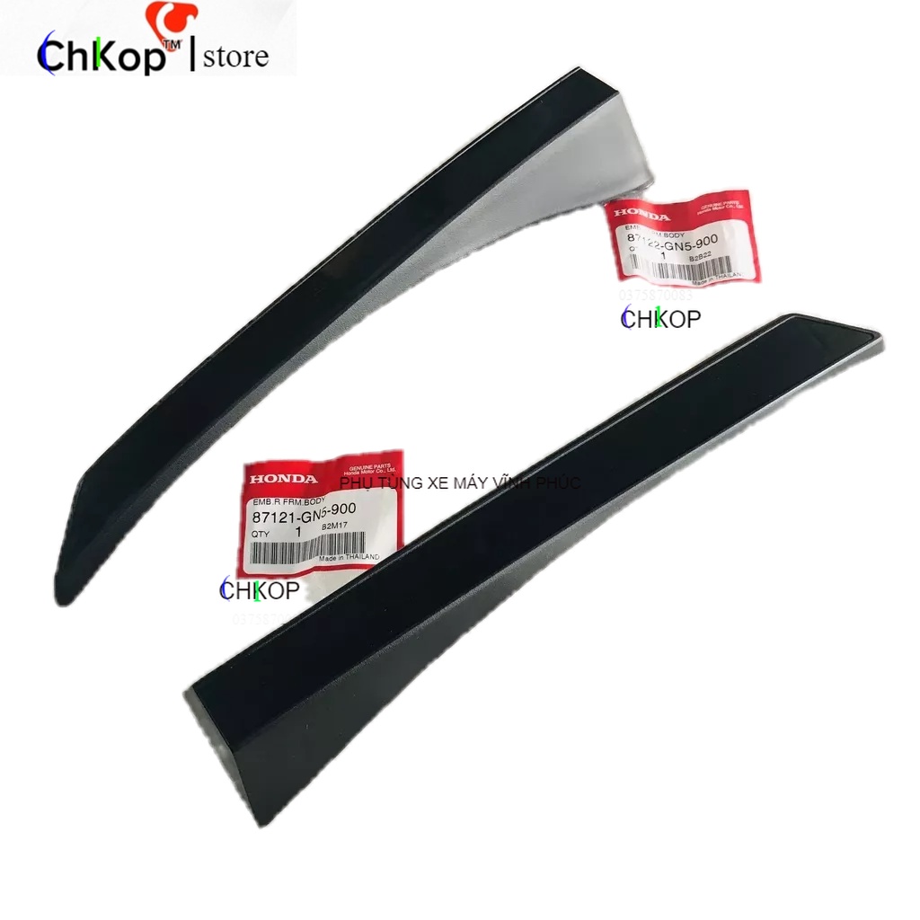 Nẹp sườn, nẹp thùng xăng Dream Thái Zin Honda Thái Lan - 87121-GN5-900/ 87122-GN5-900