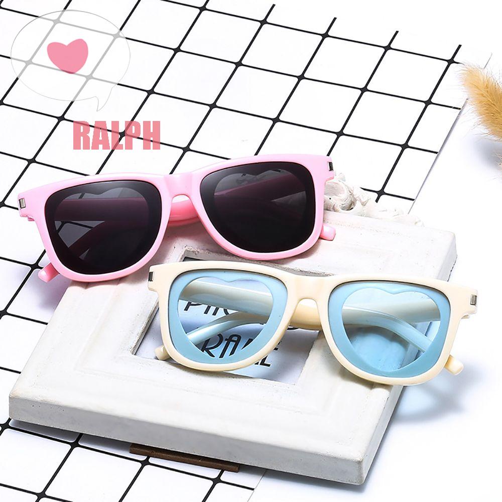 Kính Mát Gọng Vuông Chống Bức Xạ UV400 Chống Bức Xạ Họa Tiết Trái Tim Thời Trang Cho Nam Và Nữ