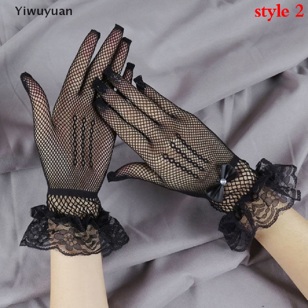 < Yiwuyuan > Găng Tay Lưới Ren Thời Trang Cho Nữ Giảm Giá