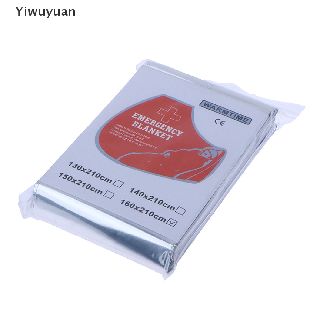 < Yiwuyuan > Chăn Sơ Cứu Cách Nhiệt Bằng Màng Polyester Dùng Khi Đi Cắm Trại Ngoài Trời