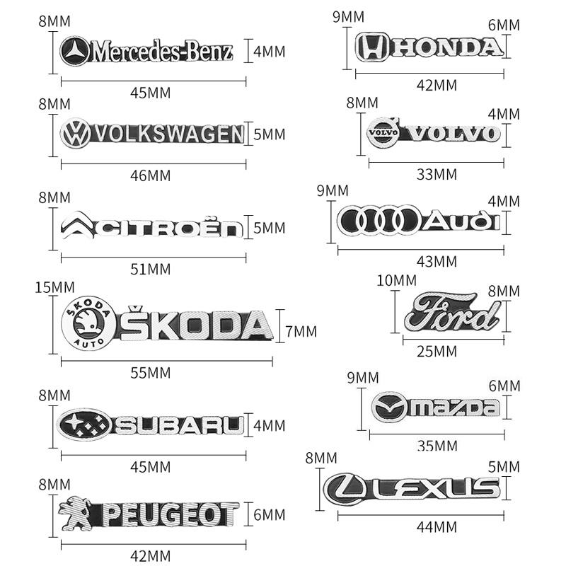 1 Nhãn Dán 3D Bằng Kim Loại Trang Trí Xe Hơi