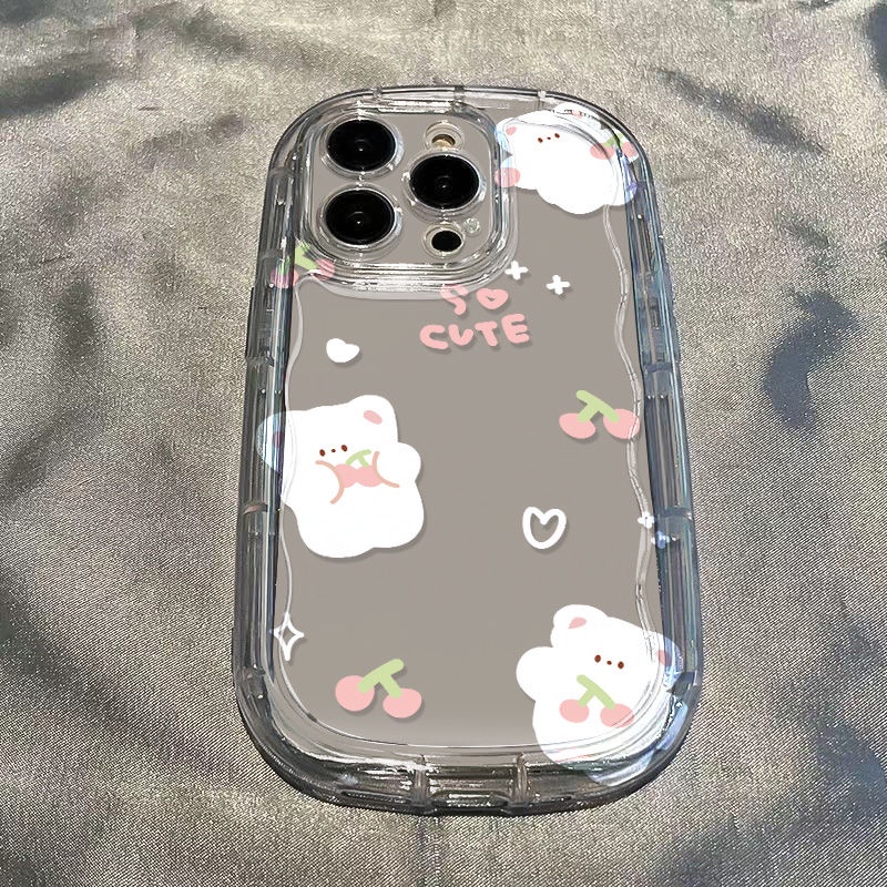 ✅Ốp Điện Thoại Mềm Trong Suốt In Hình Gấu Trắng Chống Sốc Cho Iphone 12 8p 7 / / 11 / 14Promaxxrxs13