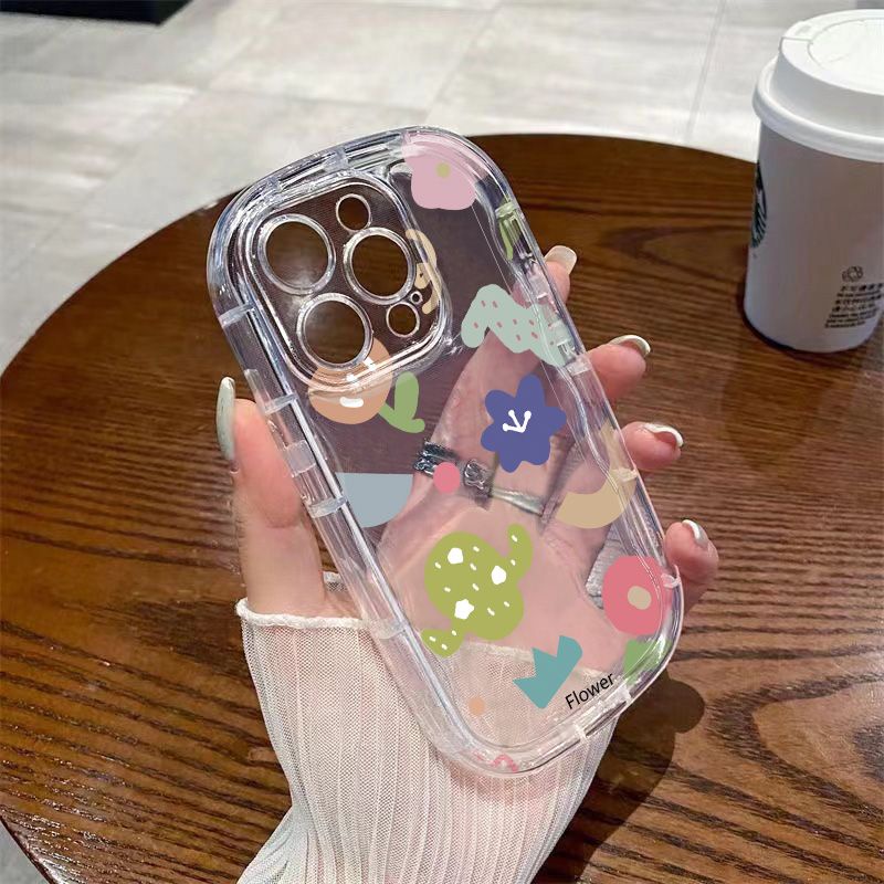 ✅Ốp Điện Thoại Mềm Trong Suốt Chống Sốc Họa Tiết Hoa Đơn Giản Cho Iphone Xs xs8p 12137 / xriPhone14 / 11promax