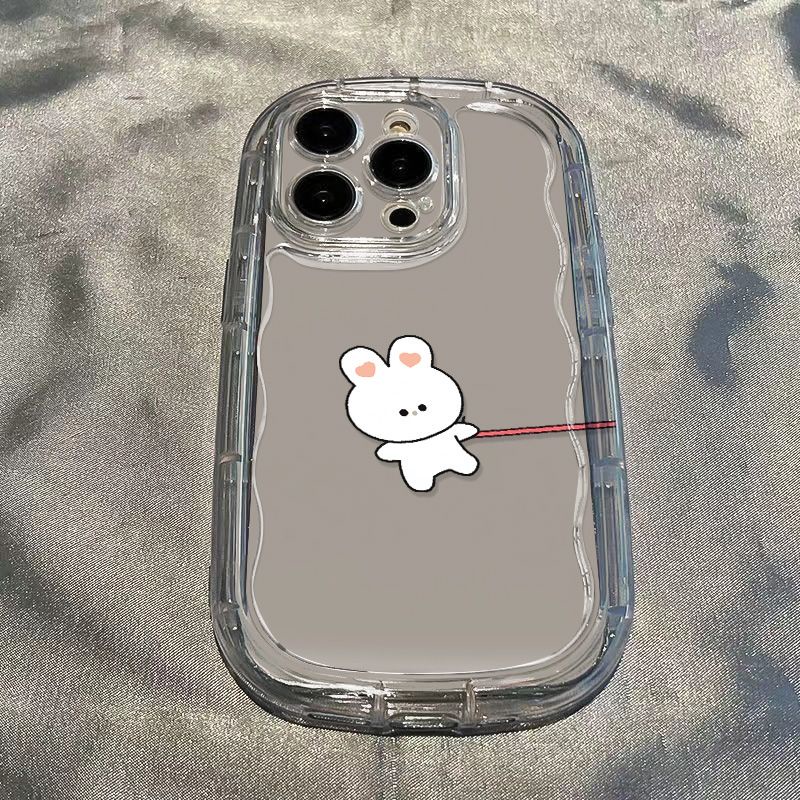 ✅Ốp Điện Thoại Mềm Chống Sốc In Hình Thỏ Trắng Cho Iphone Xr 8p promax / / Trong Suốt / 7xs1311iPhone1412 T1T9