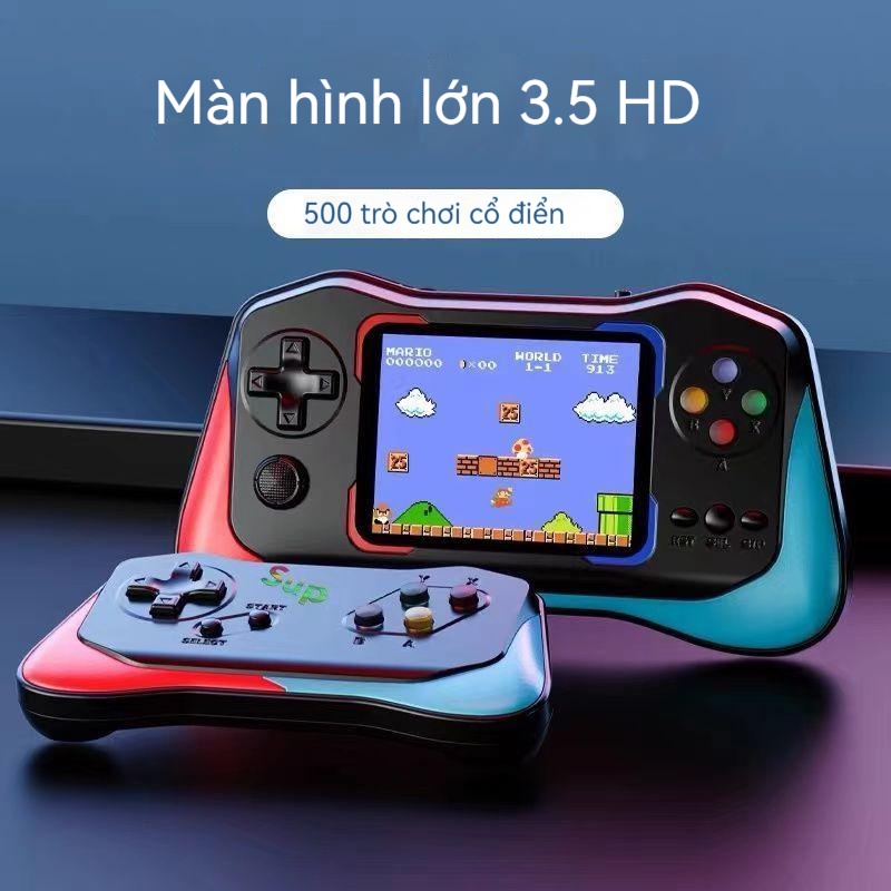 Máy Chơi Game Cầm Tay Màn Hình Lớn 500 Trò Chơi Cổ Điển Cho Bé   cầm tay  máy chơi game