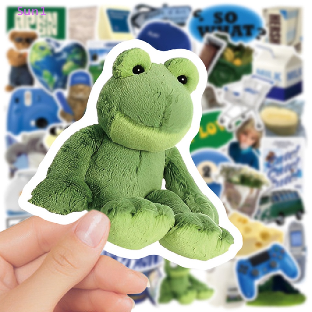 Túi 50 Miếng Dán Chống Nước Sun1 > 50 Cái Trang Trí Laptop / Xe Hơi / Điện Thoại / Va Li Phong Cách Kawaii