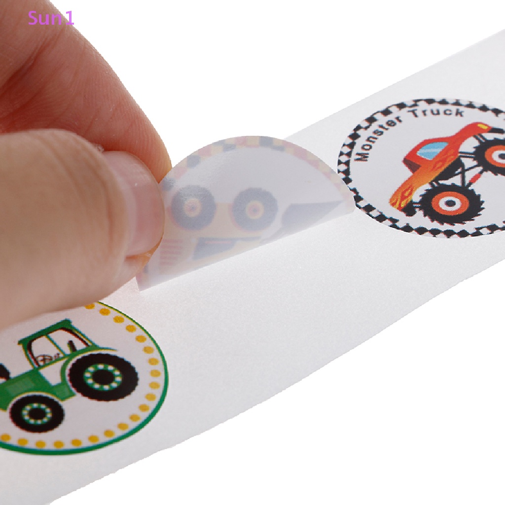 Sticker Sun1 > Dán Trang Trí Xe Hơi Công Trường Đục Lỗ Dành Cho Trẻ Em