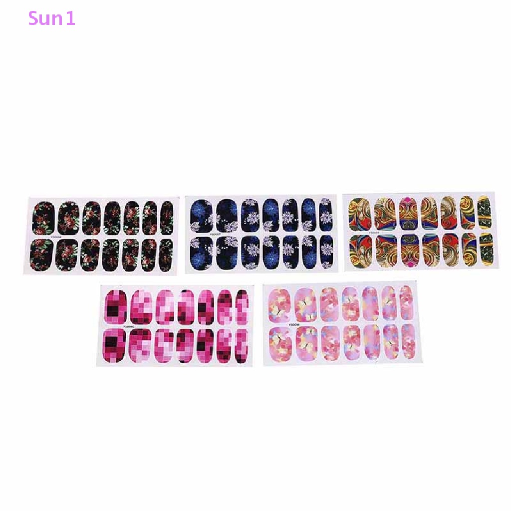 1 Tờ Nhãn Dán Móng Tay Chuyển Nước Làm Đẹp YSD056-YSD060 well