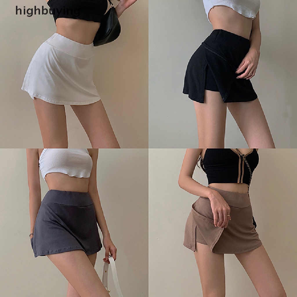 Chân Váy Chữ A Lưng Cao Thời Trang Mùa Hè Quyến Rũ Cho Nữ Y2K