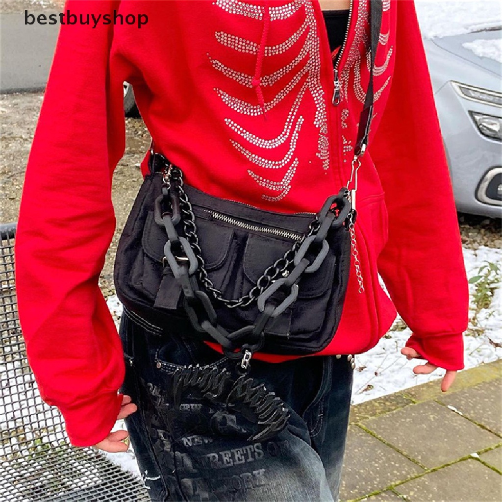 Cửa Hàng Tốt Nhất Mua Sắm Áo Khoác Hoodie Sweatshirt Có Dây Kéo Oversize Hình Bộ Xương Goth Đính Đá YHN