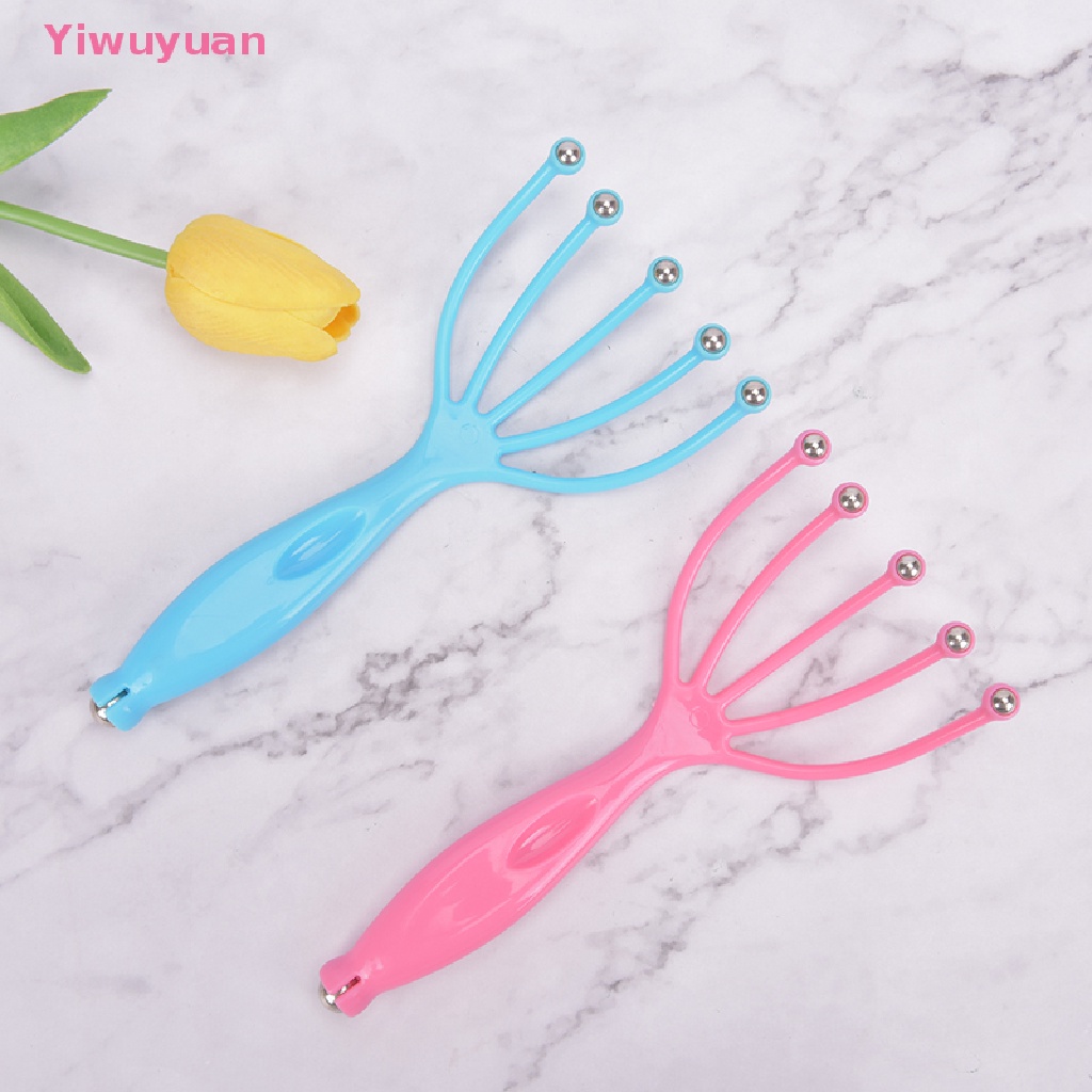 &lt; Yiwuyuan &gt; Đầu Bóng Thép Massage Thư Giãn Năm Ngón Mới