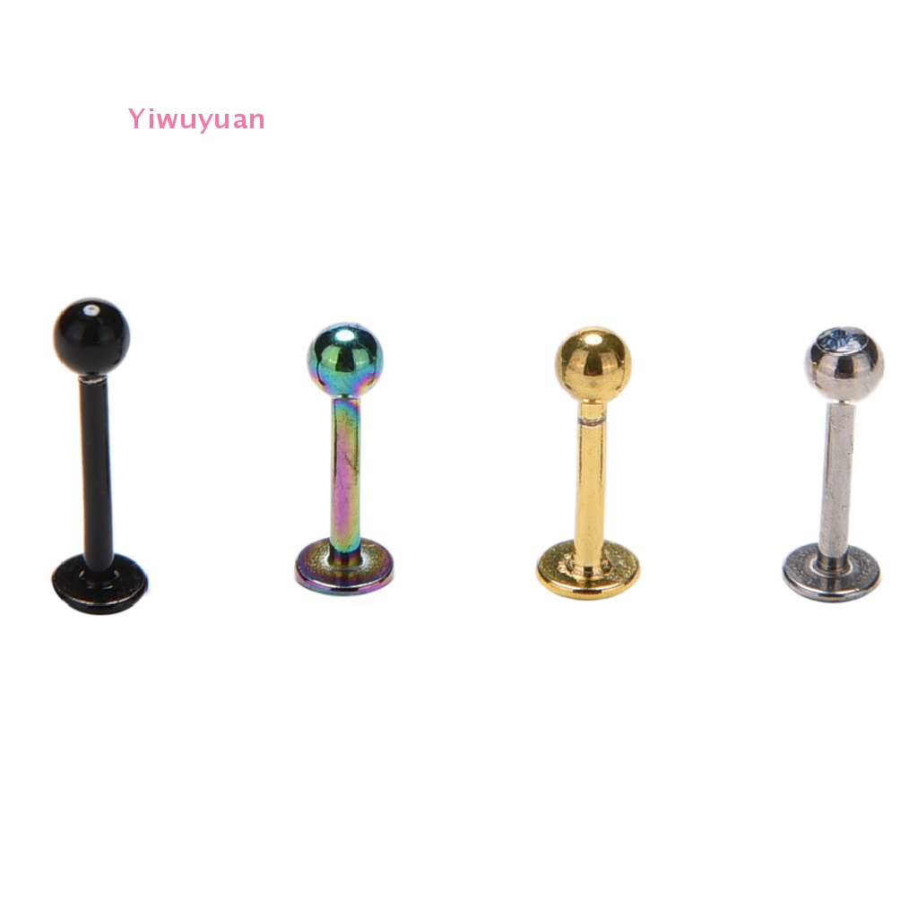<Yiwuyuan> 1 X Round Tragus Lip Ring Monroe Ear Cartilage Stud Earring Body  New