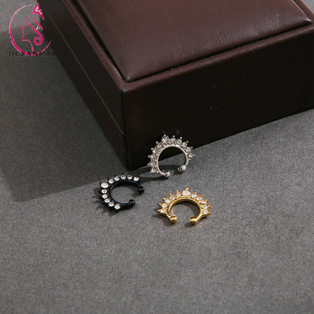 Khuyên Mũi Hình Gấu Bằng Kim Loại Đơn Giản Thời Trang