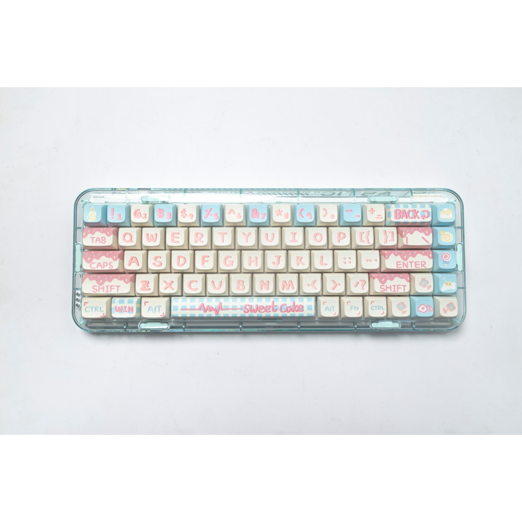 127 Phím Sweet Cake Keycaps XDA Profile dễ thương Bánh Ngọt PBT Dye Sub Bàn Phím Cơ Keycap