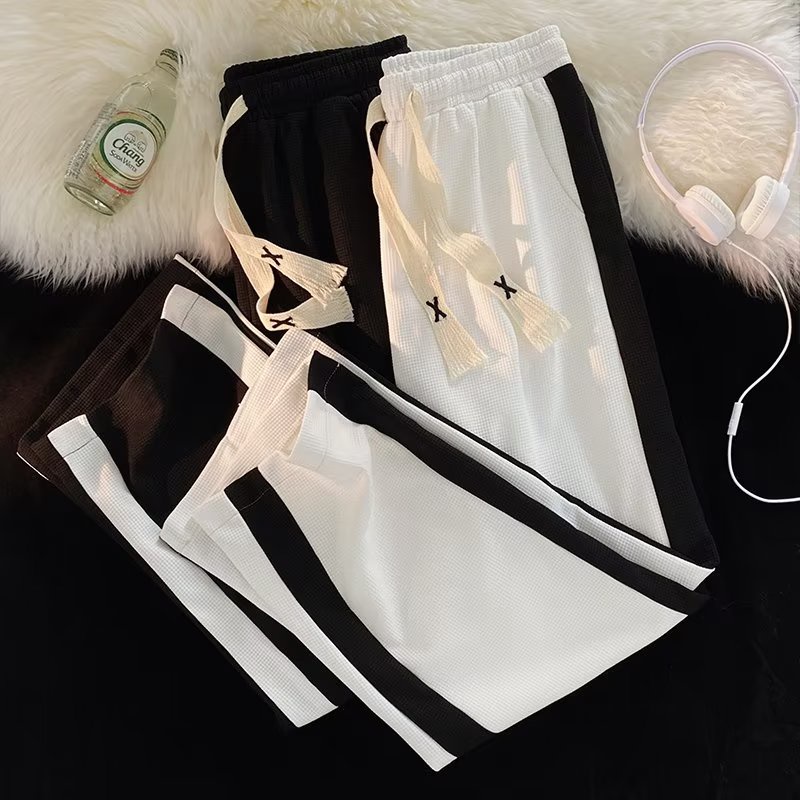 Quần ống rộng Màu Tương Phản Phong Cách Hàn Quốc Thời Trang Xuân Hè Mới Cho Nam