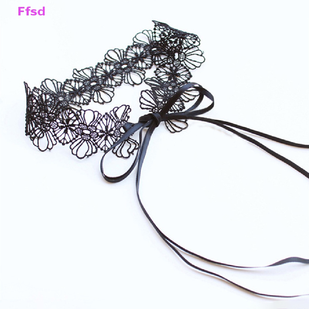 {Ffsd} Vòng Cổ Choker Ren Dễ Thương Có Thể Điều Chỉnh Phong Cách Gothic Ngọt Ngào Có Thể Tháo Rời Trang Sức Tiệc Cosplay Cho Nữ *