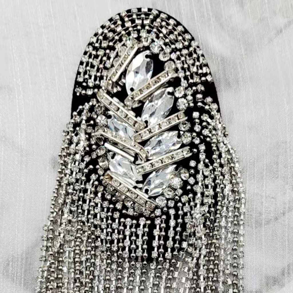 Ghim Cài Áo Dạng Chuỗi Hạt Phối Tua Rua Độc Đáo Thời Trang DIY