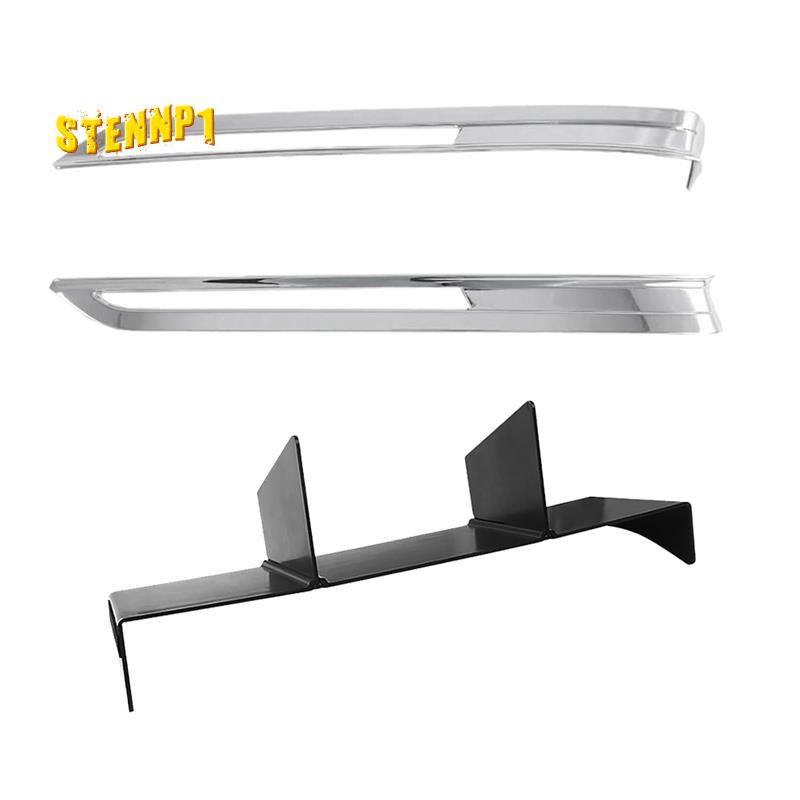 2 Bộ Phụ Kiện: 1 Bộ Khung Viền Đèn Sương Mù Phía Trước Và 1 Hộp Đựng Găng Tay Co-Pilot Cho Xe Hơi