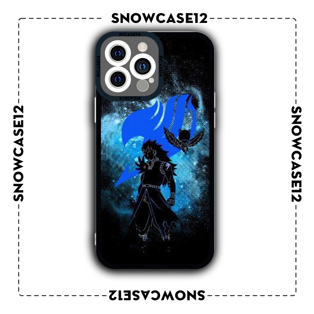 Ốp iphone cạnh vuông Snowcase12 gajeel redfox anime fairy tail 6/6s/7plus/8plus/x/xr/xs/11/12/13/pro/max/plus/promax/14