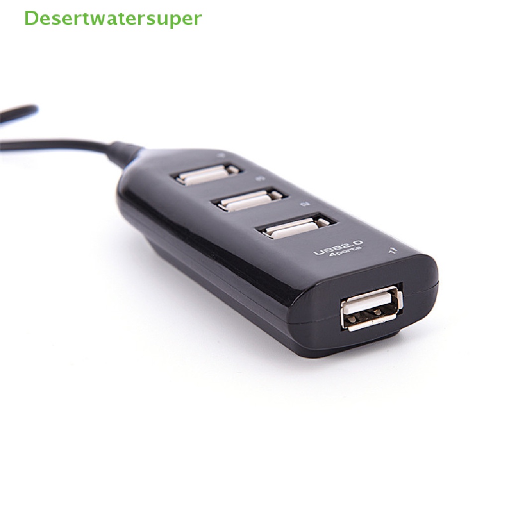 Bộ Chia 4 Cổng USB 2.0 Tốc Độ Cao Màu Đen Cho Máy Tính