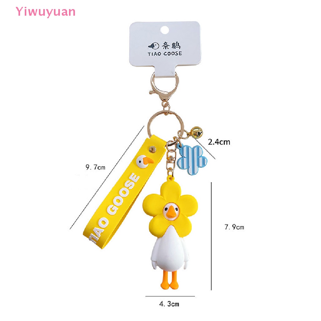 < Yiwuyuan > Móc Khóa Búp Bê Ngỗng Hoạt Hình One Piece Thời Trang Cặp Đôi Truy Cập