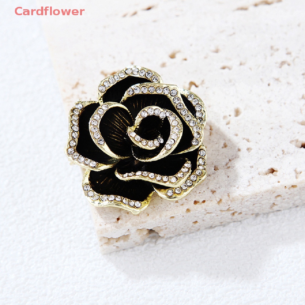 Trâm Cài Áo Hình Hoa Trà Có Đính Đá Hợp Thời Trang Cho Nữ Mới