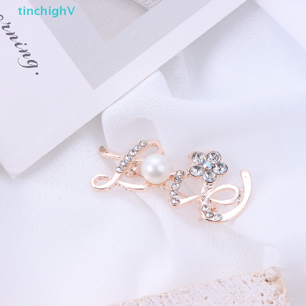 Ghim Cài Áo Hình Chữ Love Đính Đá Dễ Thương Cho Nữ