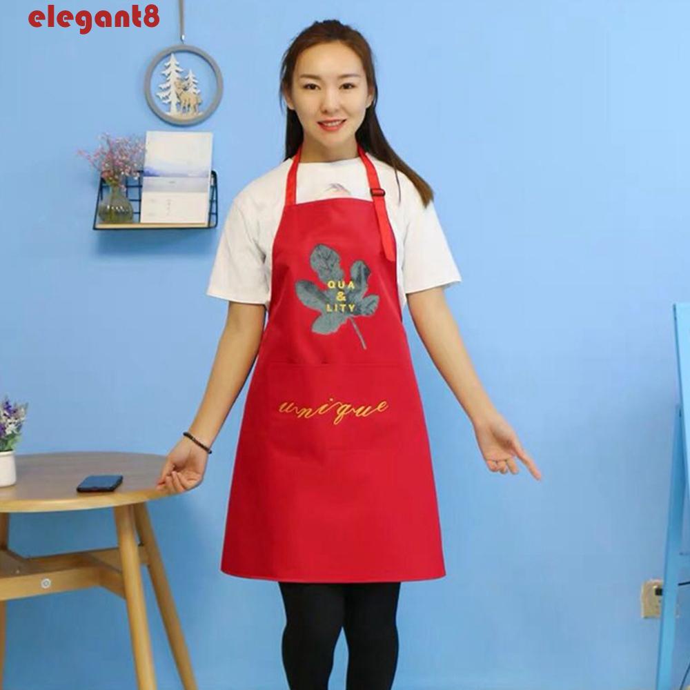 Tạp Dề Nấu Ăn Thanh Lịch Có Thể Điều Chỉnh Treo Cổ Tiện Dụng Cho Nhà Bếp