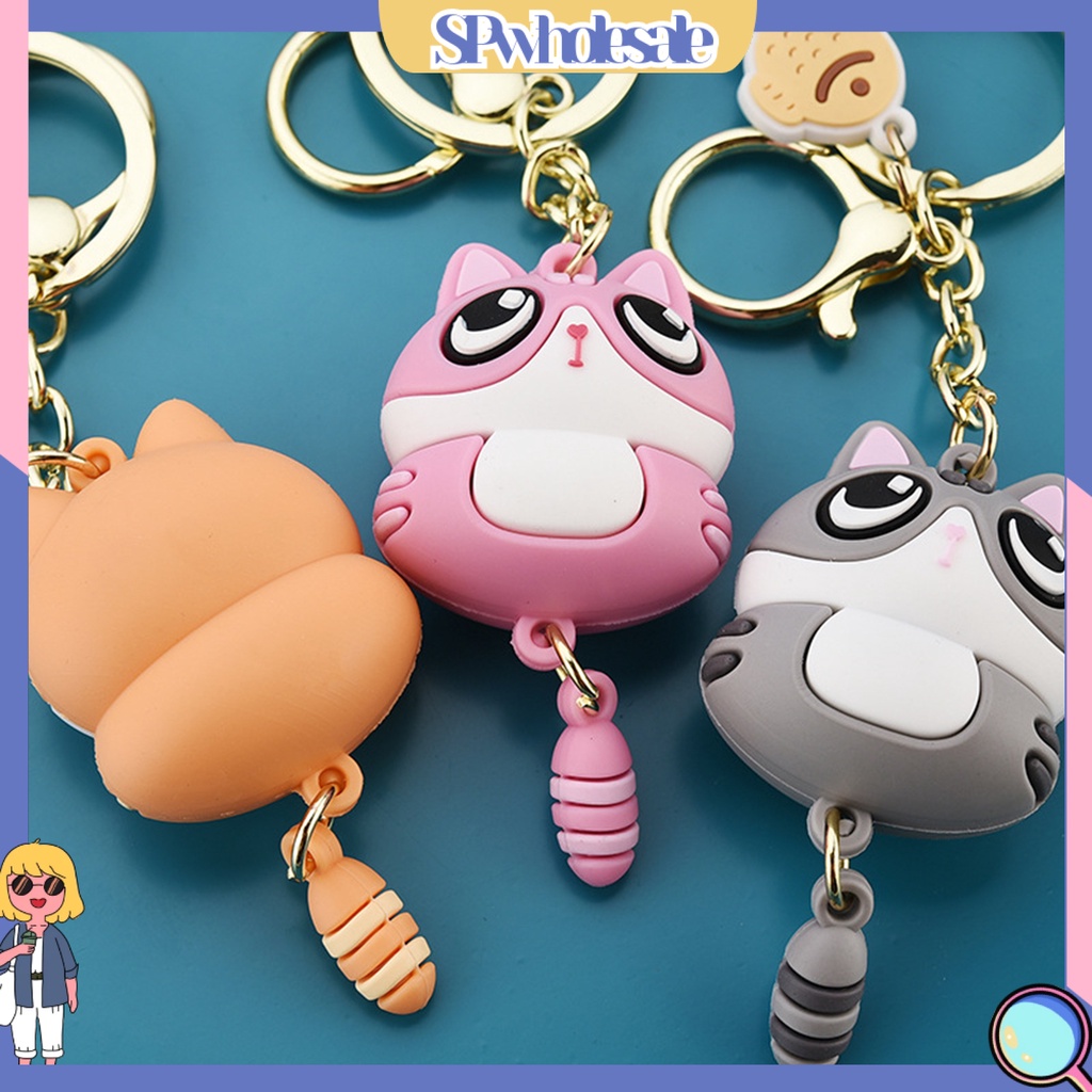 <SPwholesale> Móc Khóa Hình Chú Mèo Hoạt Hình Đáng Yêu