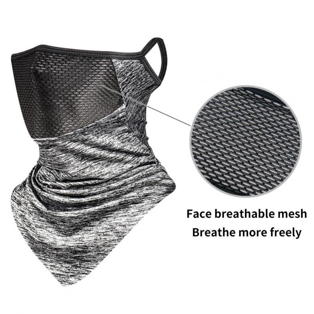 CABEZA Khăn Choàng Ống Che Mặt Chống Nắng / Tia UV / Gió Chất Lụa Lạnh Thời Trang Mùa Hè Cho Nam Và Nữ