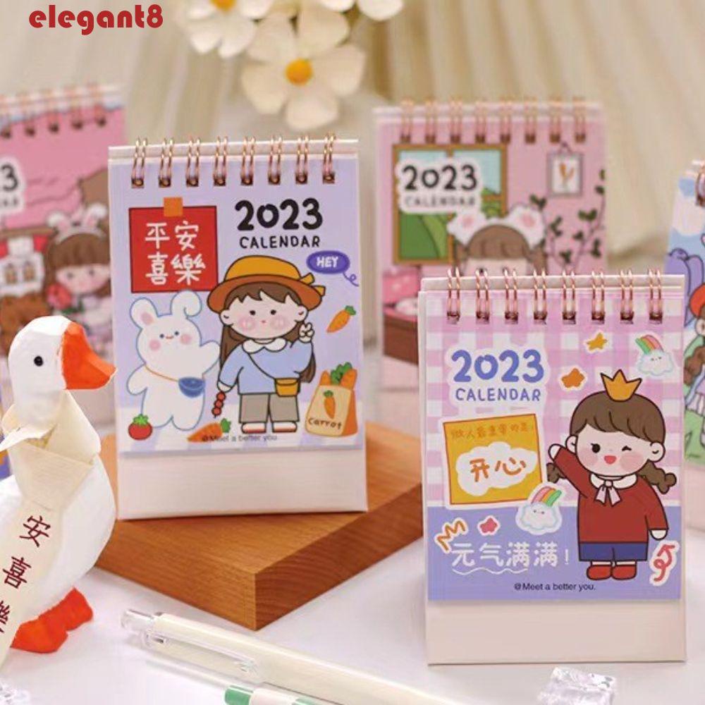 Lịch Để Bàn Thiết Kế Dễ Thương Sáng Tạo Phong Cách Hàn Quốc