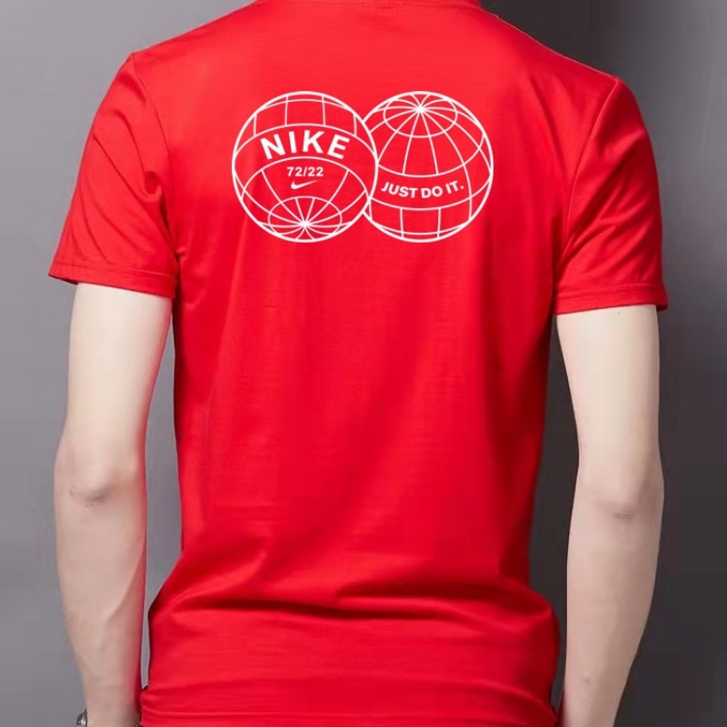 Áo Thun Thể Thao Nike 100% Chính Hãng Dáng Rộng Tay Ngắn In Logo Cá Tính Cho Nam