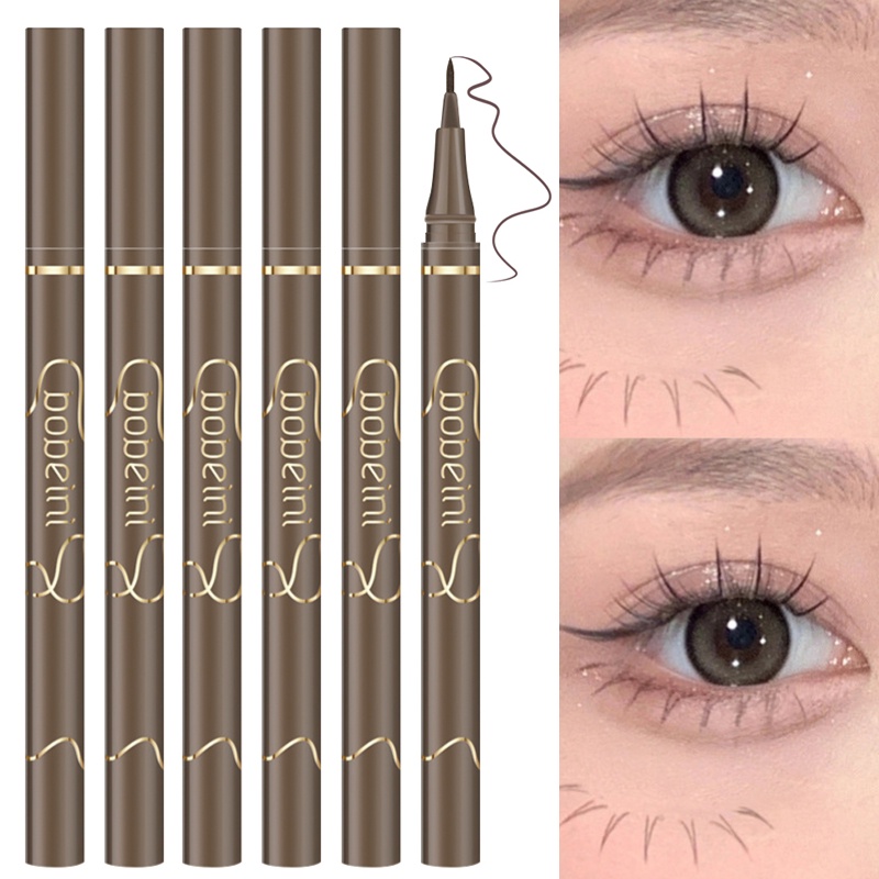 Bút Kẻ Mắt Dạng Lỏng Bobeni 4 Màu Siêu Mịn Chống Nước Lâu Trôi Mềm Mịn Như Tơ Tằm Trang Điểm Mắt Dưới Mau Khô