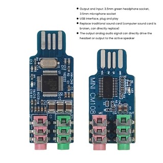 Thẻ âm thanh usb li cm108 cho máy tính