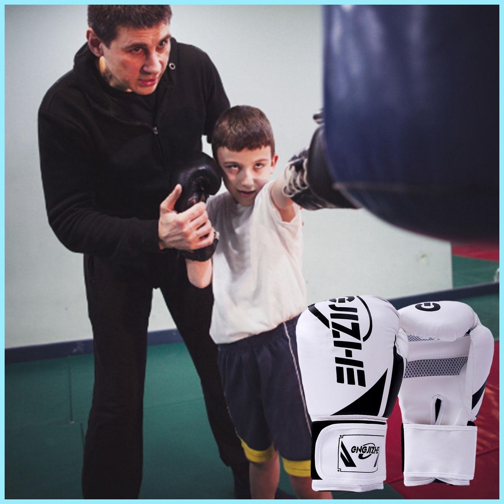 Găng Tay Đấm Bốc Bằng Da PU Trọng Lượng Nhẹ Cho Trẻ Em