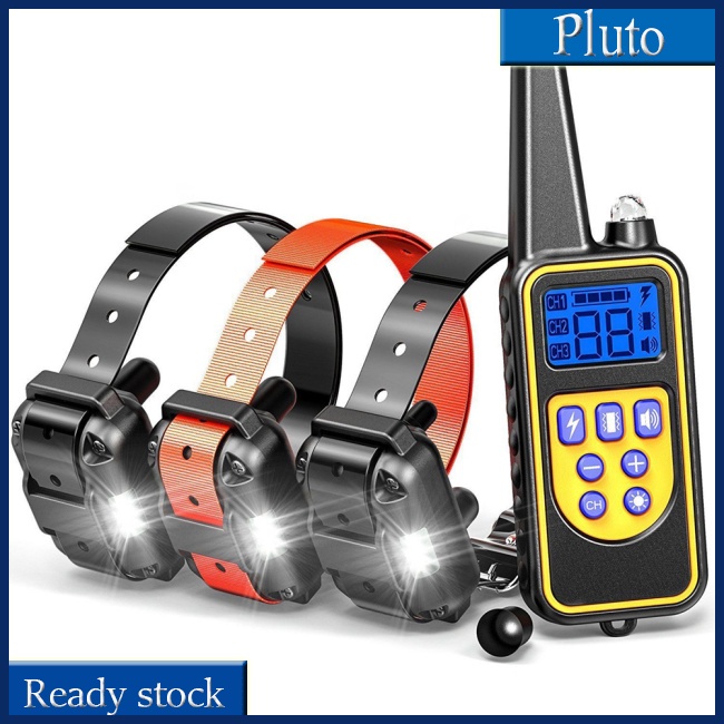 Vòng Cổ Huấn Luyện Chó Điện Tử 800m Có Thể Sạc Lại Được Với Màn Hình Lcd Huấn Luyện