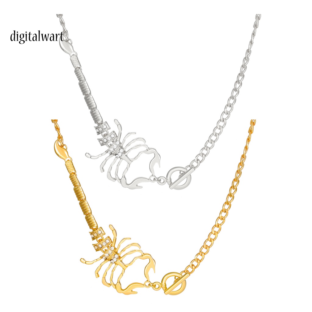 Kỹ Thuật Số| Vòng cổ Hợp Kim Hình Bọ Cạp Đính Đá Xinh Xắn Cho Nữ