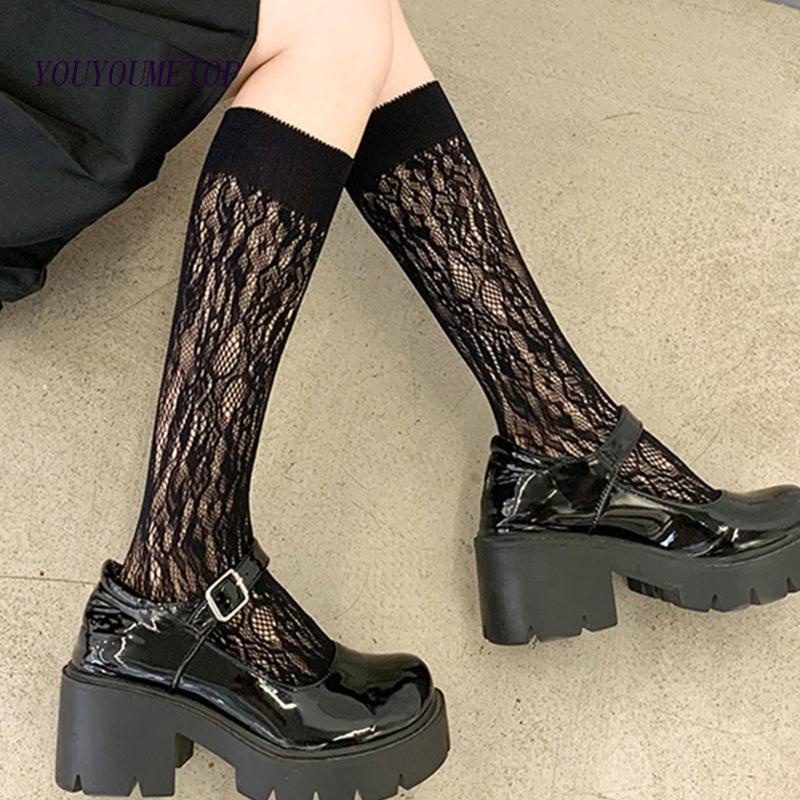 Vớ Dài Phối Ren Co Giãn Phong Cách Lolita Dễ Thương Dành Cho Nữ