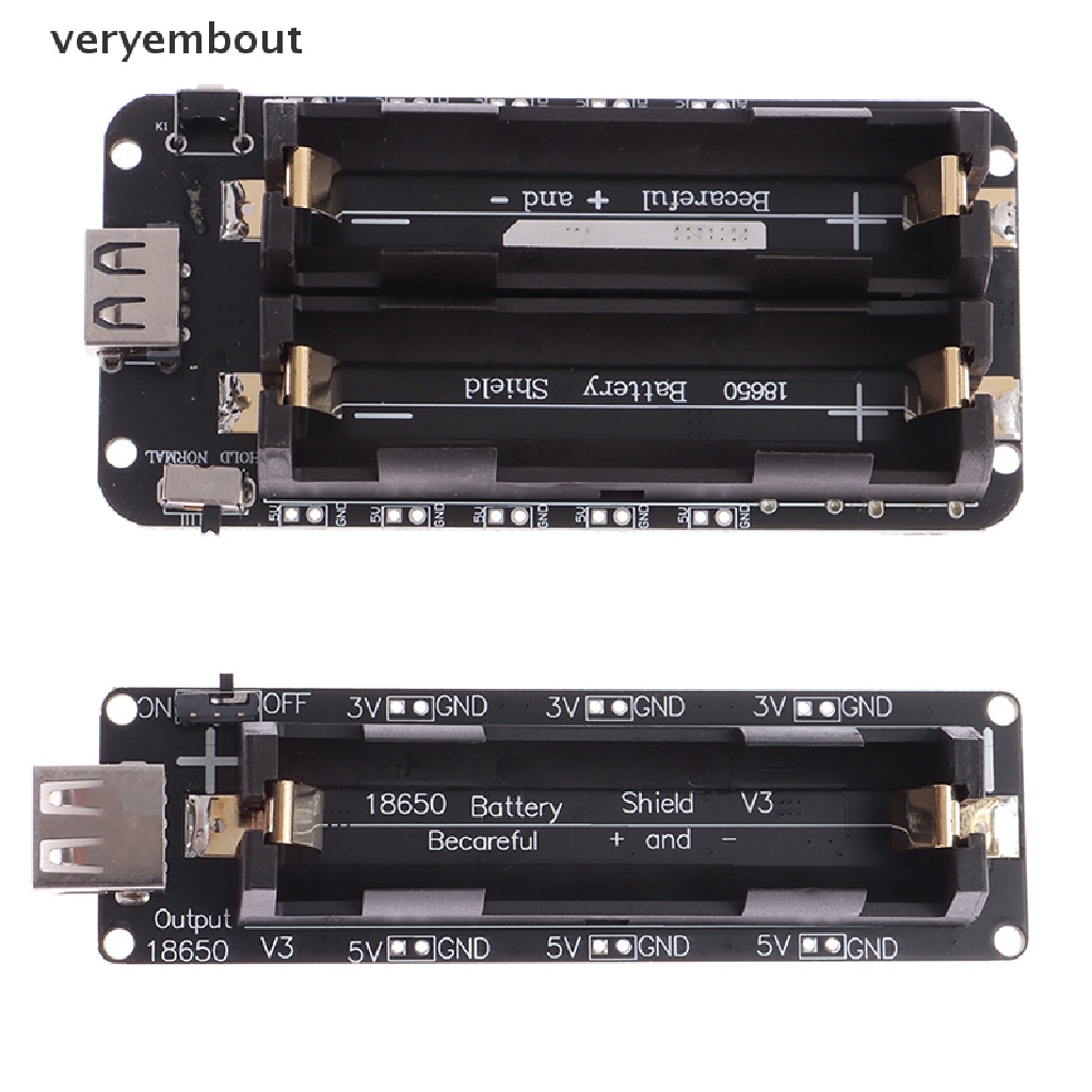 Mô Đun Mở Rộng Nguồn Điện Di Động 18650 Lithium Shield V8