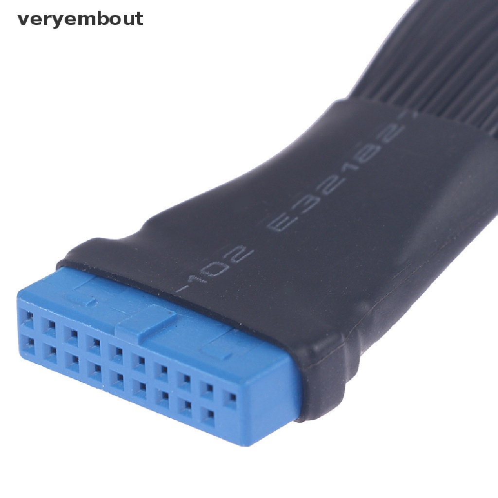 Cáp Nối Dài Bo Mạch Chủ Chuyển Đổi USB 3.0 19Pin Sang 2 Cổng 12Cm 19Pin n Chuyên Dụng