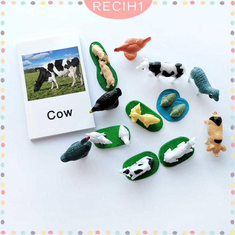 [Recih] Đồ Chơi Mô Hình Động Vật Biển Rừng Nhỏ Cho Bé Mẫu Giáo